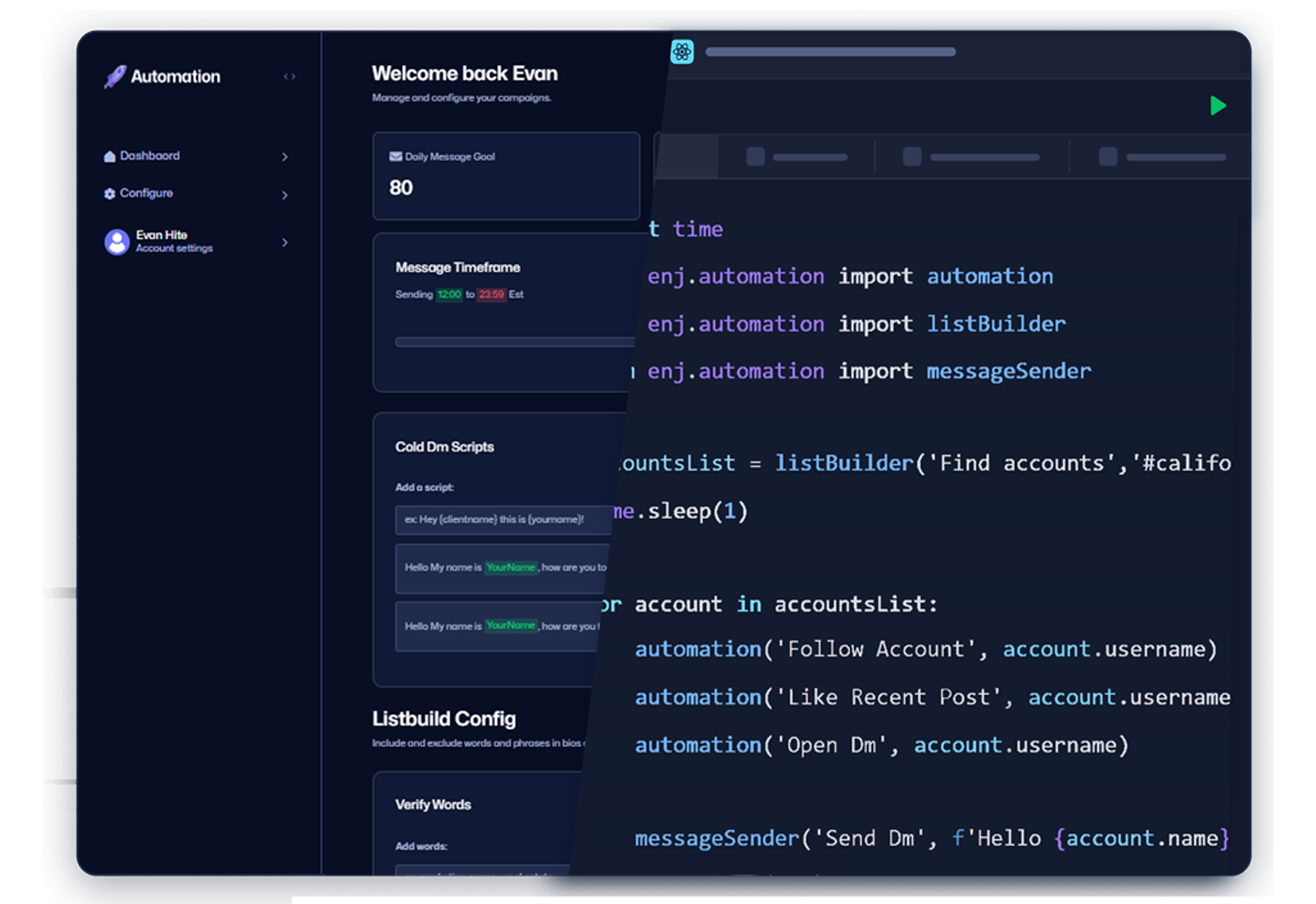 Configure Anytime - Enj Automation